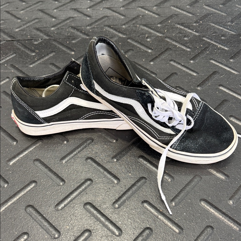 Vans Black and White Old Skool Skate Shoes